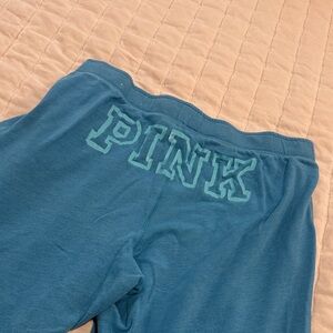PINK Victoria's Secret Teal Kids Pajama Bottoms